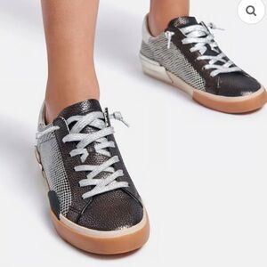 Dolce Vita Black and Silver Sneakers